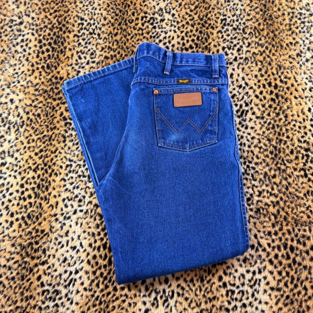 Vintage Wrangler Cowboy Cut 936DEN Blue Denim Jeans 36x30 Made in Mexico